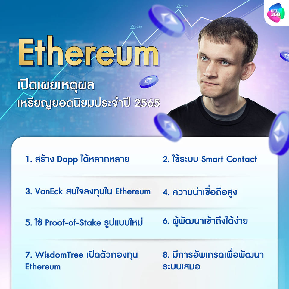 เหตุผลที่คนนิยมใช้ Blockchain Ethereum