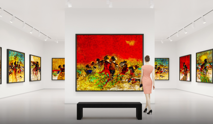 How to display artwork in a gallery