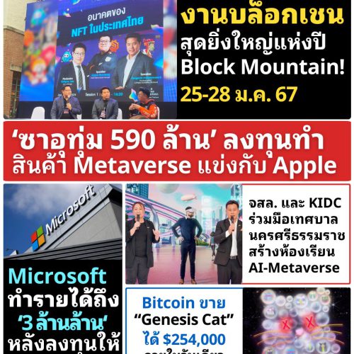 ข่าวประจำสัปดาห์ 22-28 Jan 2024 ของโลก web3 และ wetaverse