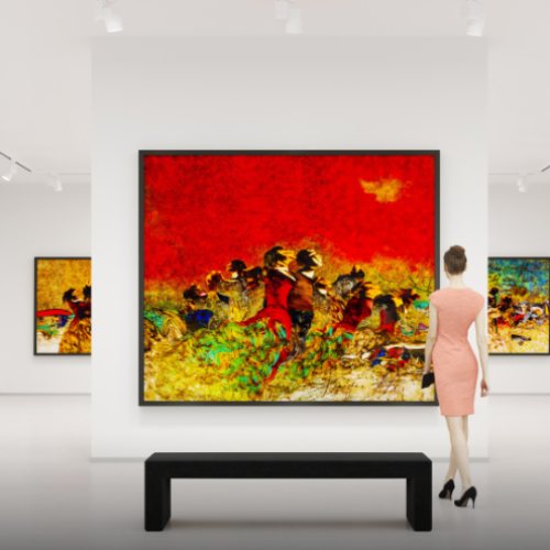 How to display artwork in a gallery